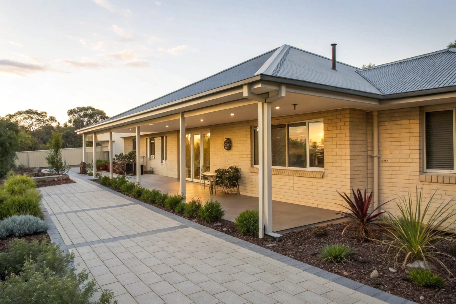 Insulated patio roofing on a residential home in the Adelaide Hills suburbs