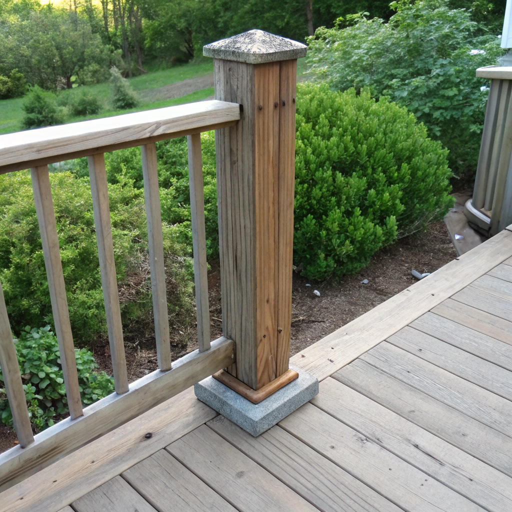 loose deck balustrade post on Adelaide residential deck